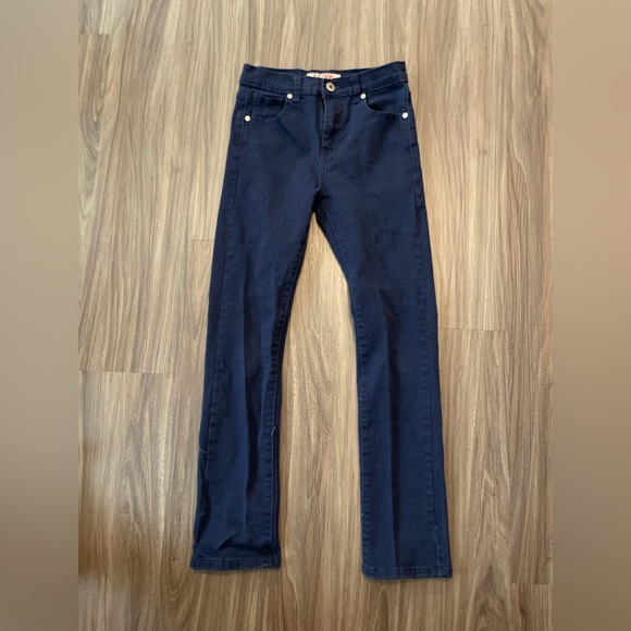 Old Skool Boys Dark Blue Straight-Leg Jeans size 10 - Picture 5 of 7